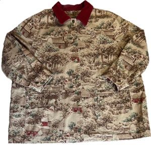 Ralph Lauren Farm Scenic Denim Chore Jacket Sz 3X